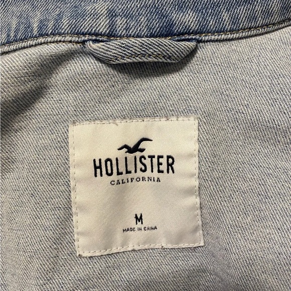 Hollister denim cropped jean jacket medium - Picture 6 of 6